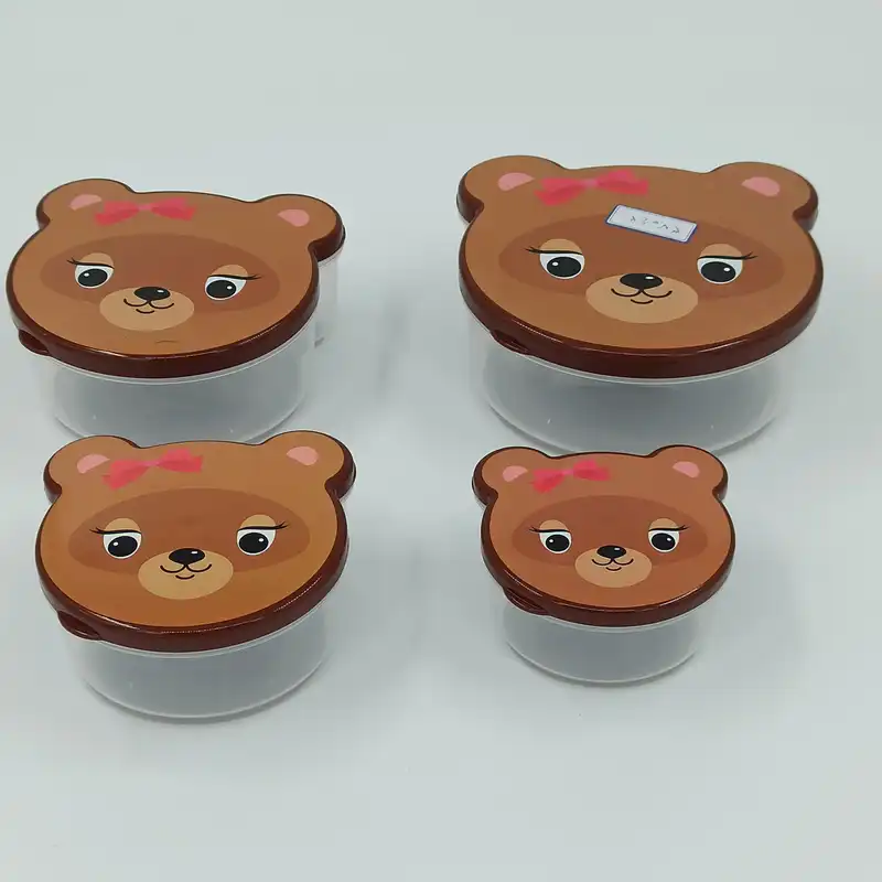 ظرف نگهدارنده غذای کودک هوبی لایف کد 37042 مجموعه 4 عددی