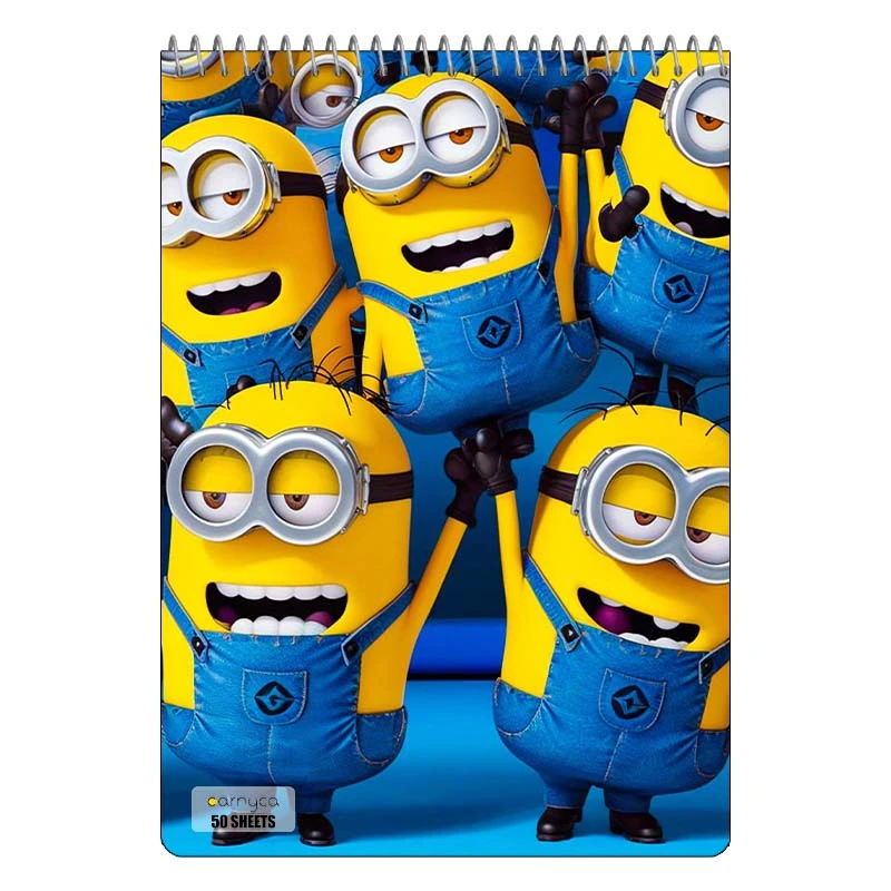 دفتر نقاشی 50 برگ سیمی کارنیکا طرح مینیون ها Minions کد 81727
