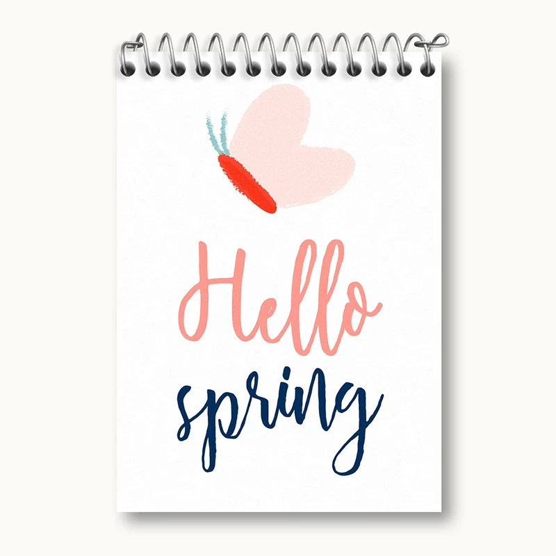 دفتر یادداشت 50 برگ خندالو مدل مینیمال بهار کد N104