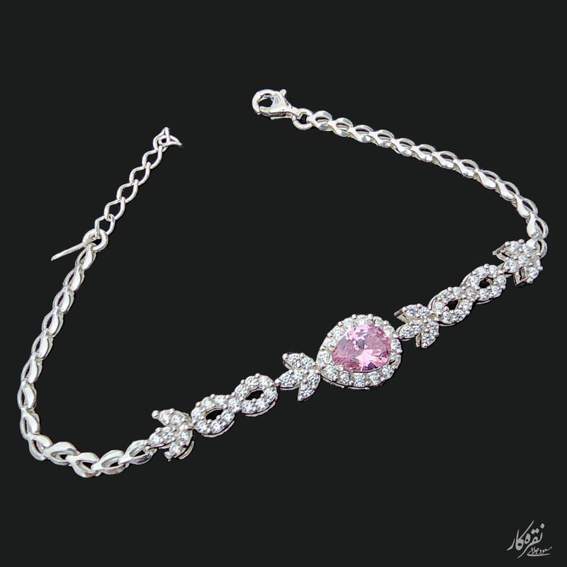 دستبند نقره زنانه مسعود جلالی نقره کار مدل 30686