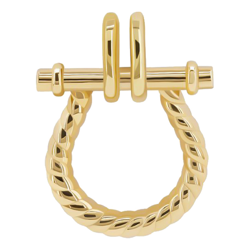 آویز گردنبند طلا 18 عیار زنانه تاج طرح امگا