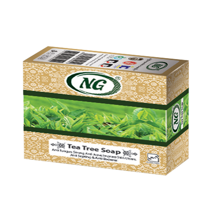 صابون شستشو ان جی مدل Tea tree وزن 50 گرم صابون شستشو ان جی مدل Tea tree وزن 50 گرم