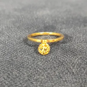 انگشتر طلا 18 عیار زنانه قیراط طرح دایره کد GH262