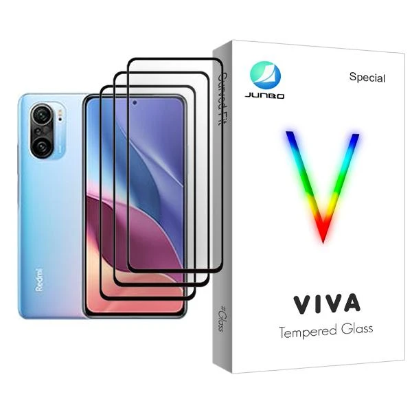 محافظ صفحه نمایش جانبو مدل Viva Glass MIX003 مناسب برای گوشی موبایل شیائومی Redmi K40 Pro بسته سه عددی