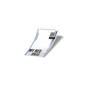 استیکر لپ تاپ لولو طرح بلیط هواپیما به تختم BOARDING PASS TO MY BED کد 756
