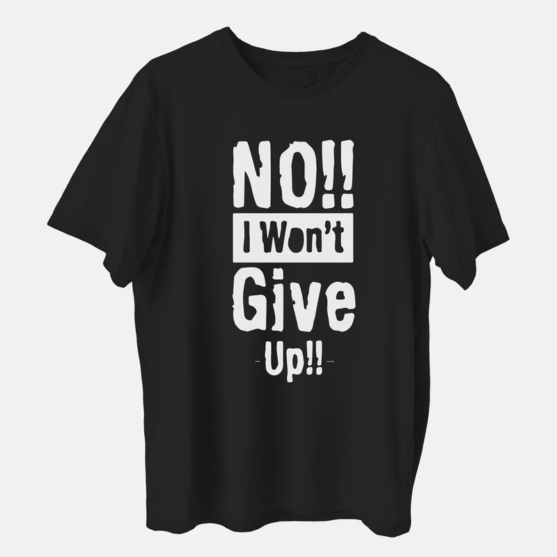 تی شرت آستین کوتاه مردانه مدل تسلیم نشو گنگ کد g011