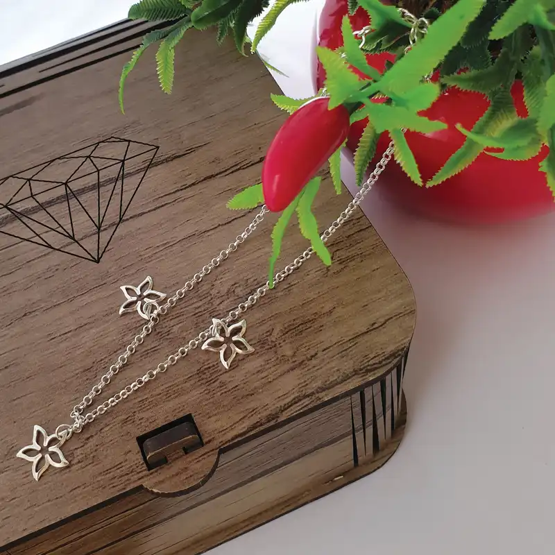 دستبند نقره زنانه مدل B95