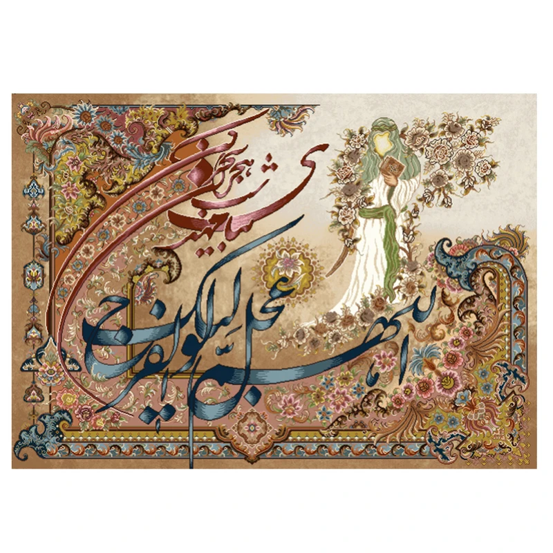 نخ و نقشه تابلوفرش مدل 22163