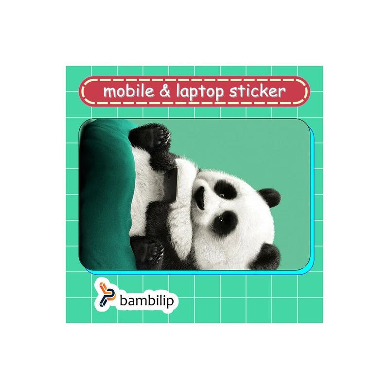 استیکر بامبیلیپ مدل کارت عابر طرح پاندا و بازی کامپیوتری کد 6379762
