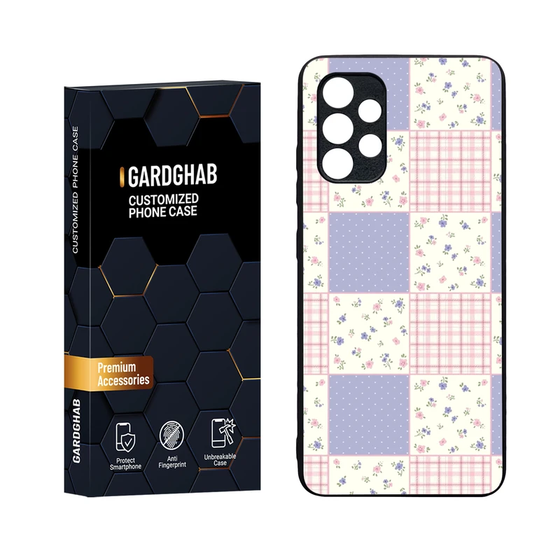 کاور گارد قاب مدل دورژله ای پشت گلس دخترانه مناسب برای گوشی موبایل  سامسونگ Galaxy A32 4G