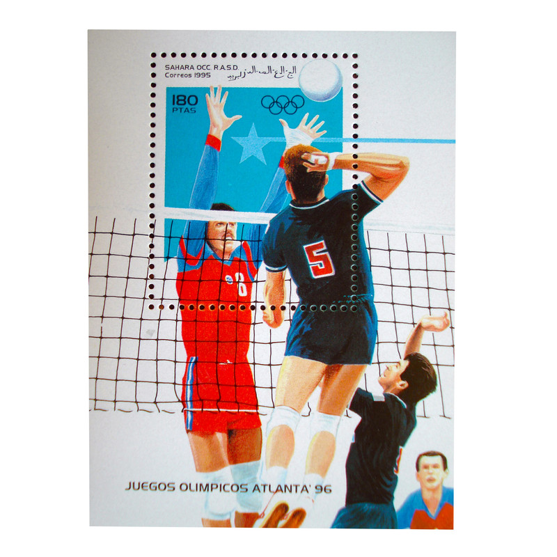 تمبر یادگاری مدل والیبال کد var-630