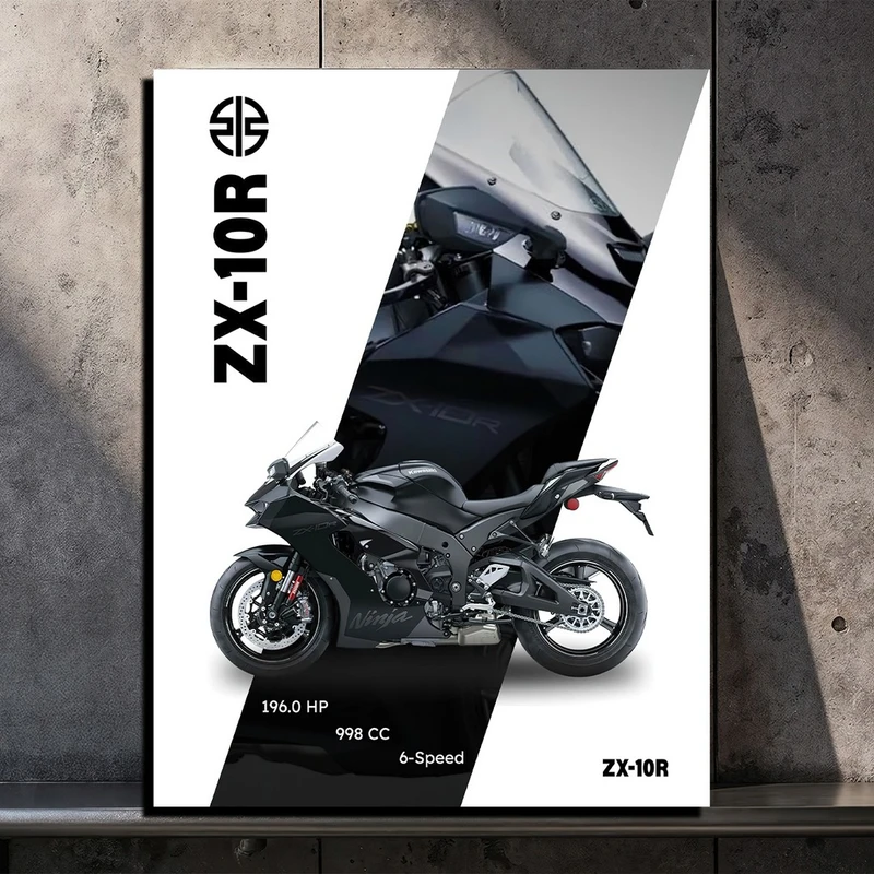 تابلو شاسی بکلیت طرح موتور ZX-10R مدل SH-S10814 