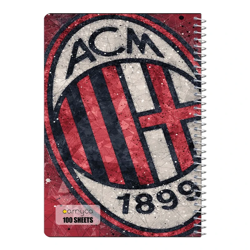 دفتر شطرنجی 100 برگ سیمی کارنیکا طرح آ.ث. میلان AC Milan کد 38678