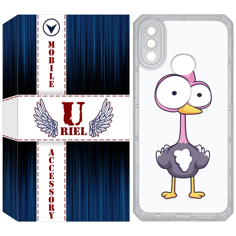 کاور یوریل مدل Clear کد 43 طرح شترمرغ مناسب برای گوشی موبایل سامسونگ Galaxy A10S / M10S