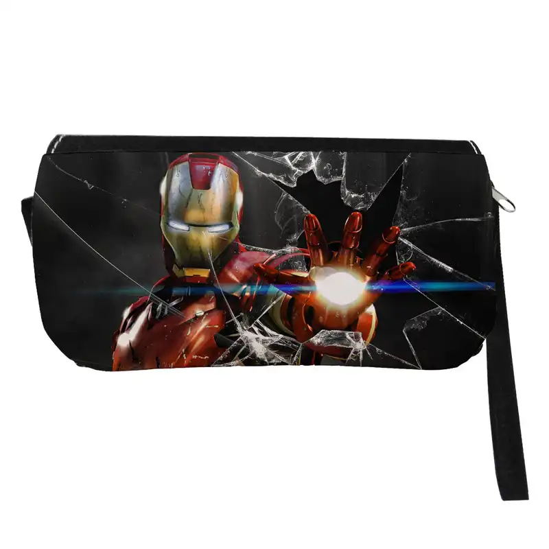 جامدادی مدل دوزیپ طرح مرد آهنی کد NI1057