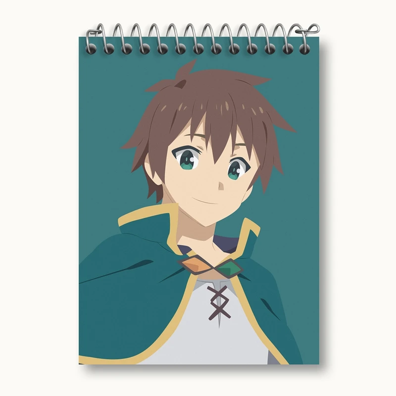 دفتر یادداشت 50 برگ خندالو مدل کازوما ساتو انیمه کونوسوبا Konosuba کد 27165