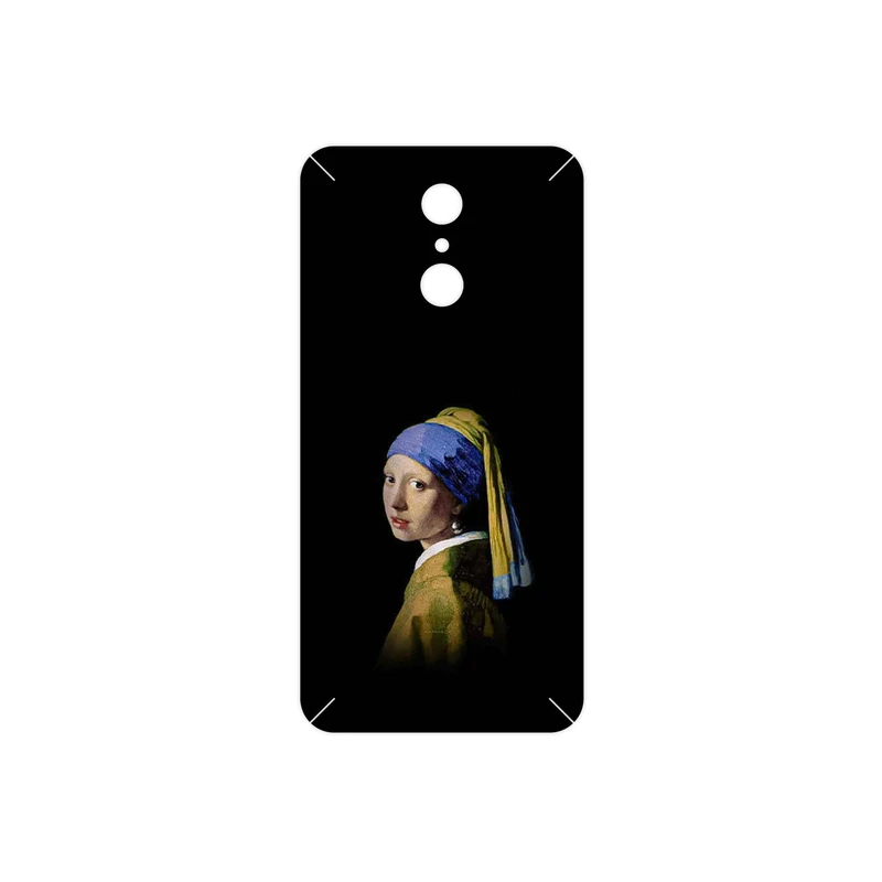 برچسب پوششی ماهوت مدل Girl with a Pearl Earring of Vermeer مناسب برای گوشی موبایل ال جی Q7