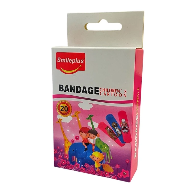 چسب زخم اسمایل پلاس مدل کودک کد 8153 بسته 20 عددی