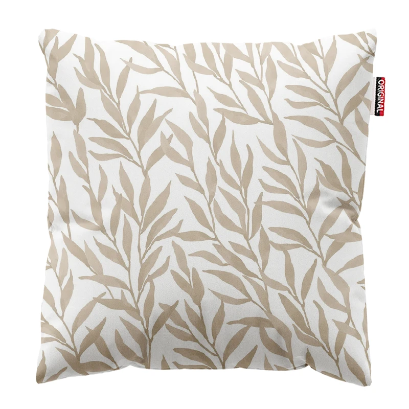 کوسن پاد آفرین مدل مینیمال طرح گل و برگ کد PK402941 سایز 40*40 سانتی متر