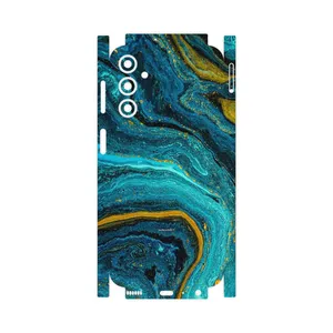 MAHOOT Turquoise marblewith golden streaks-FullSkin Cover Sticker for Samsung Galaxy A24