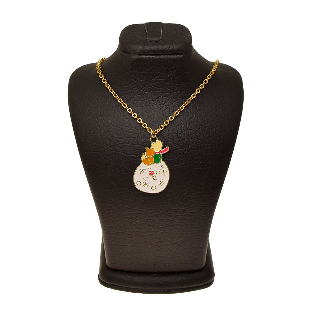 گردنبند دخترانه دلنار گالری مدل شازده کوچولو و روباه گردنبند دخترانه دلنار گالری مدل شازده کوچولو و روباه