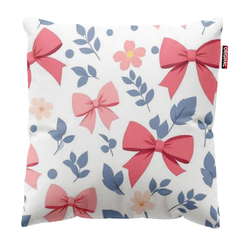 کوسن پاد آفرین طرح پاپیون و گل کد 1400 سایز 30*30 سانتی متر