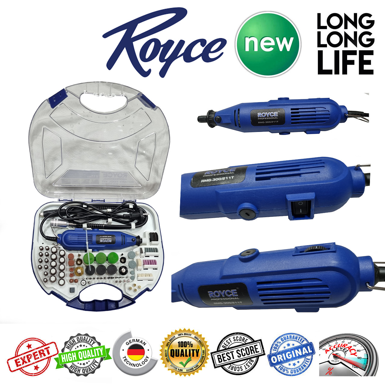 مجموعه 211 عددی فرز مینیاتوری رویس مدل RMG 300/211