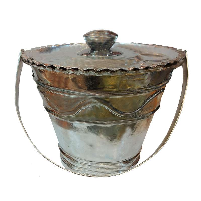 سطل مسی طرح چکش کاری کد 8565