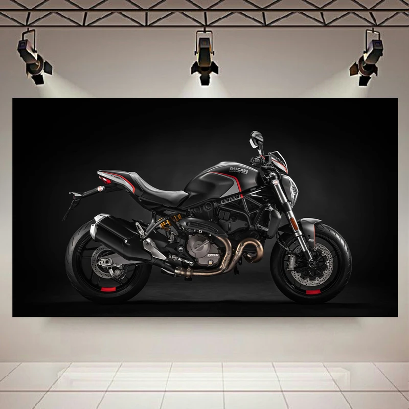 پوستر طرح موتور مدل Ducati Monster 821 کد AR11410