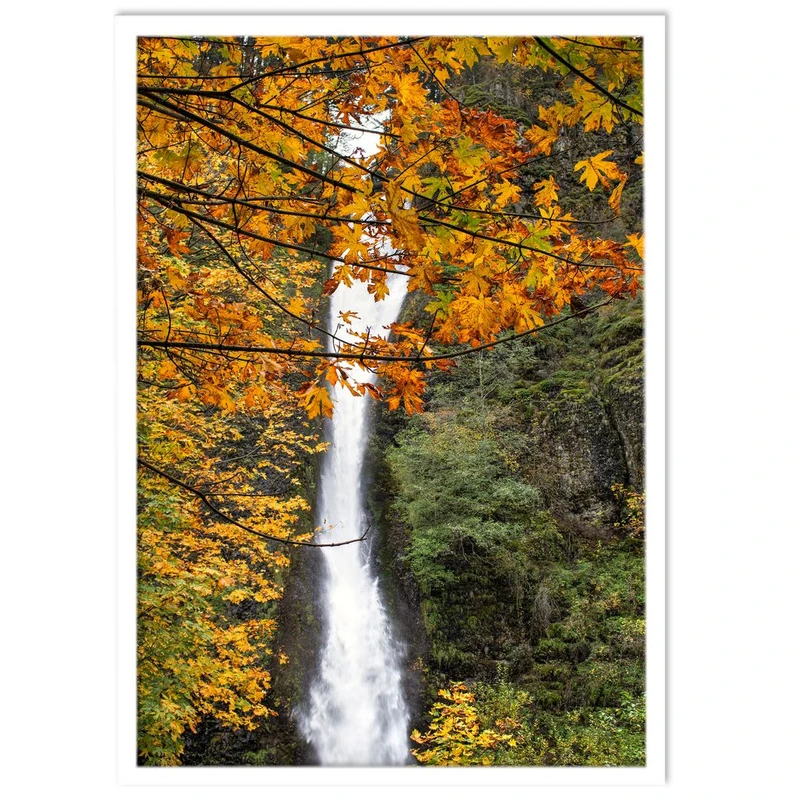 تابلو نوری بکلیت طرح طبیعت و آبشار مدل W-14615