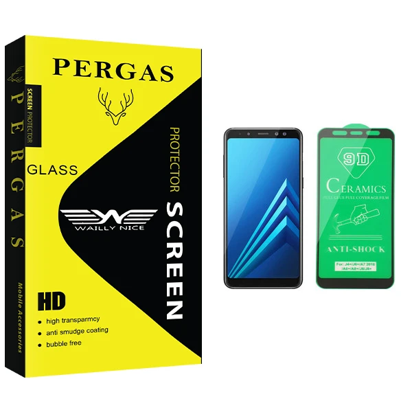 محافظ صفحه نمایش سرامیکی وایلی نایس مدل Pergas Glass مناسب برای گوشی موبایل سامسونگ Galaxy A8 Plus