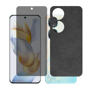 Glass together model privacy screen protector suitable for Honor 70 mobile phone with back cover sticker
