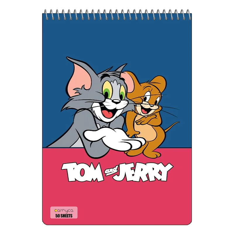 دفتر نقاشی 50 برگ سیمی کارنیکا طرح تام و جری tom & jerry کد 48321