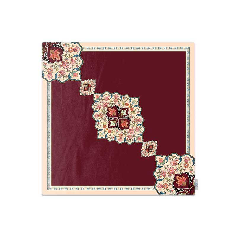 رومیزی شمسه نگار مدل گل کد DPR09