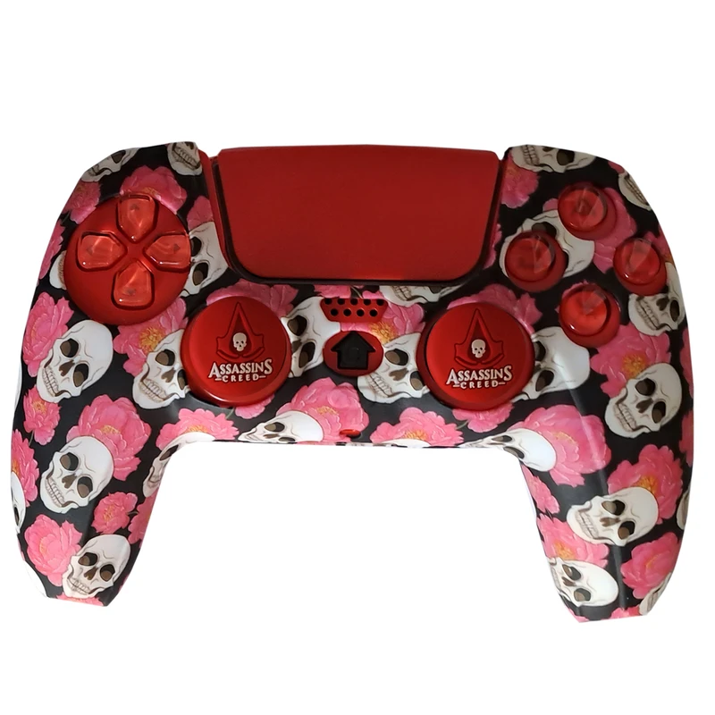 محافظ دسته بازی پلی استیشن 5 طرح جمجمه مدل Skull PS5203 به همراه روکش آنالوگ