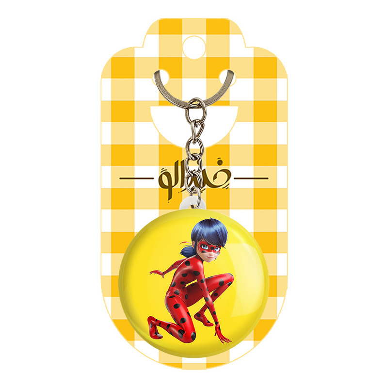 جاکلیدی خندالو طرح دختر کفشدوزکی کد 2874