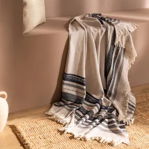 شال مبل و تخت مادام کوکو مدل Allons Lacivert سایز 170x140 سانتی متر