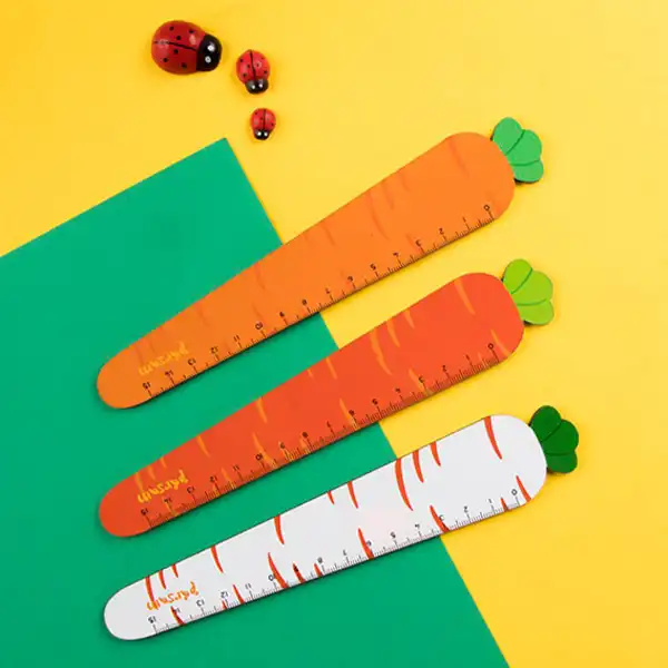 خط کش 15 سانتیمتری پرسام طرح هویج کد C3