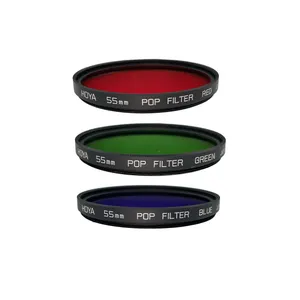 فیلتر لنز هویا مدل POP COLOR KIT(3 FILTER) B,R,G - 55MM  
