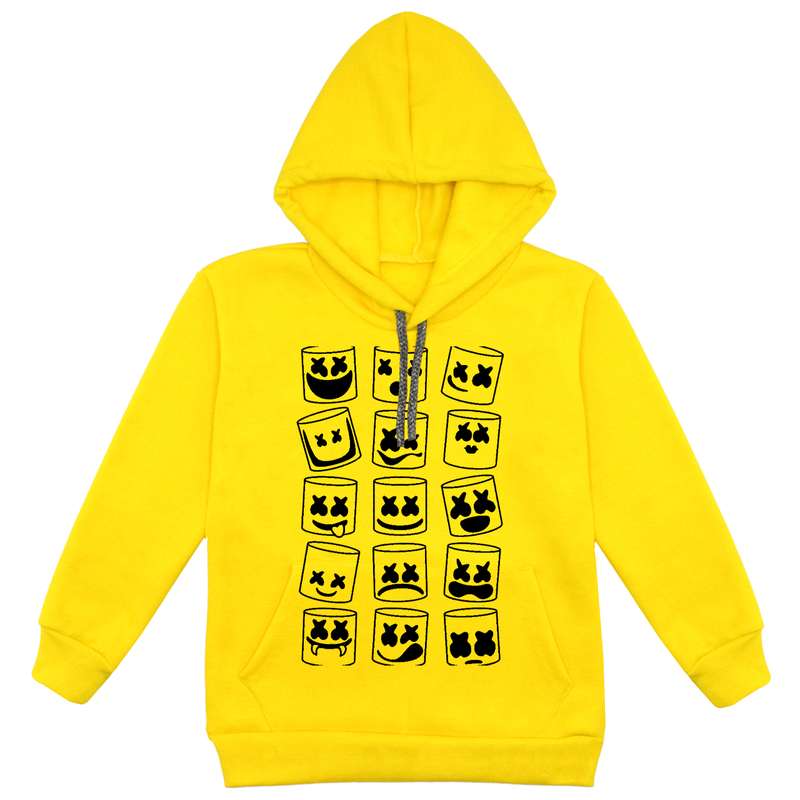 هودی پسرانه مدل مارشملو F135 رنگ زرد