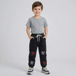 شلوار دم پا کش پسرانه مدل جین کمر کشی کد 1003