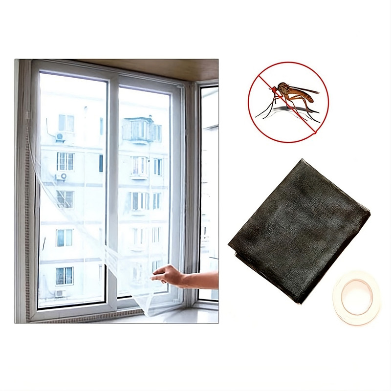 توری پنجره میرزا مدل فایبرگلس سایز 100x300 سانتی متر