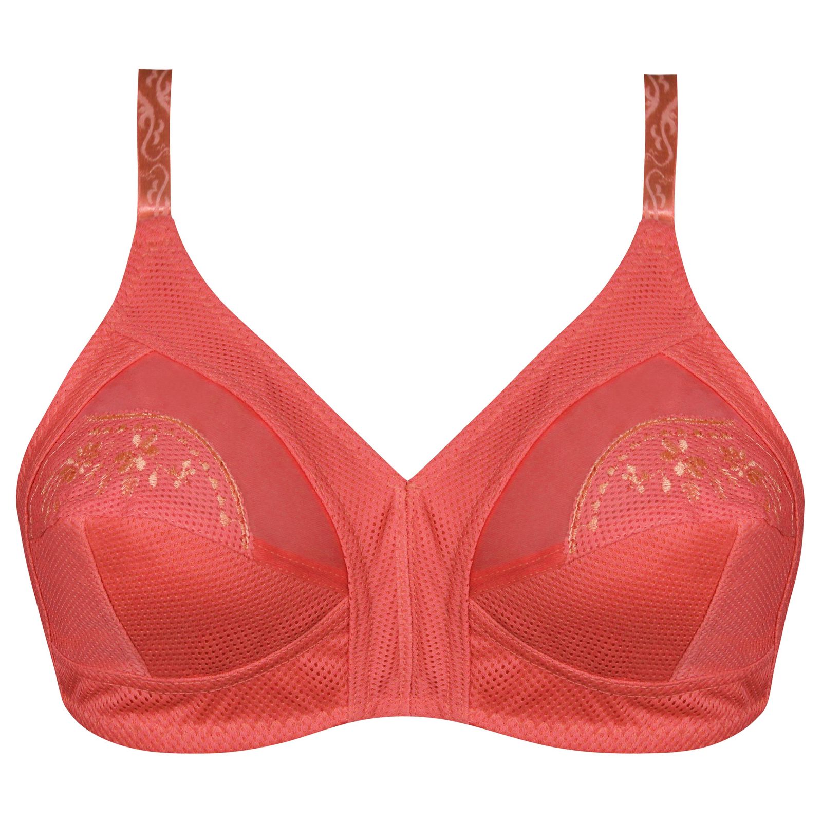 سوتین زنانه ماییلدا مدل بدون فنر سوزنی کد 5056 رنگ گلبهی - - 2