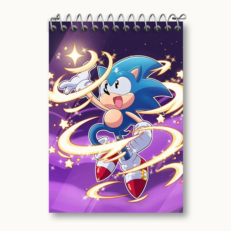 دفتر یادداشت 50 برگ خندالو مدل سونیک (Sonic) کد 37040