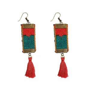 گوشواره زنانه مدل مکرومه g019