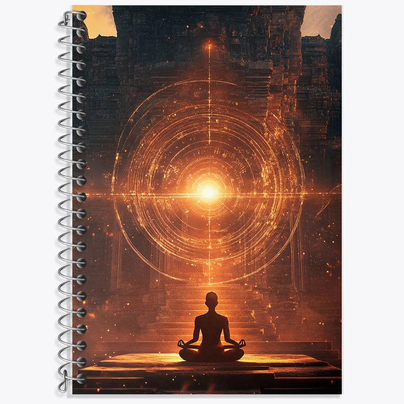 دفتر لغت 50 برگ خندالو طرح مدیتیشن و یوگا کد F6360