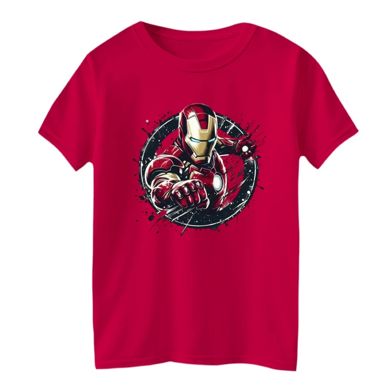 تی شرت آستین کوتاه بچگانه مدل آیرون من