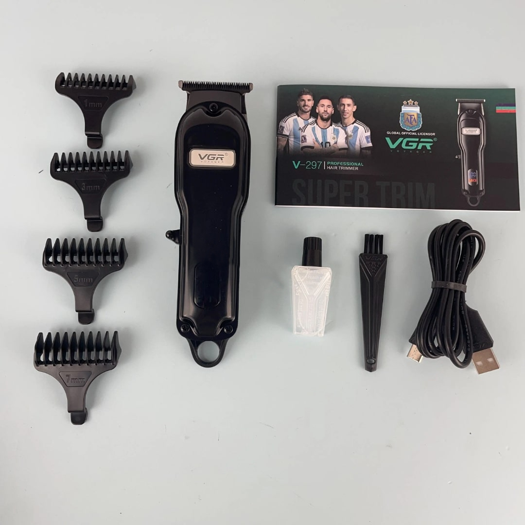ماشین اصلاح موی سر و صورت شارژی وی جی ار مدل V-297 ماشین اصلاح موی سر و صورت شارژی وی جی ار مدل V-297