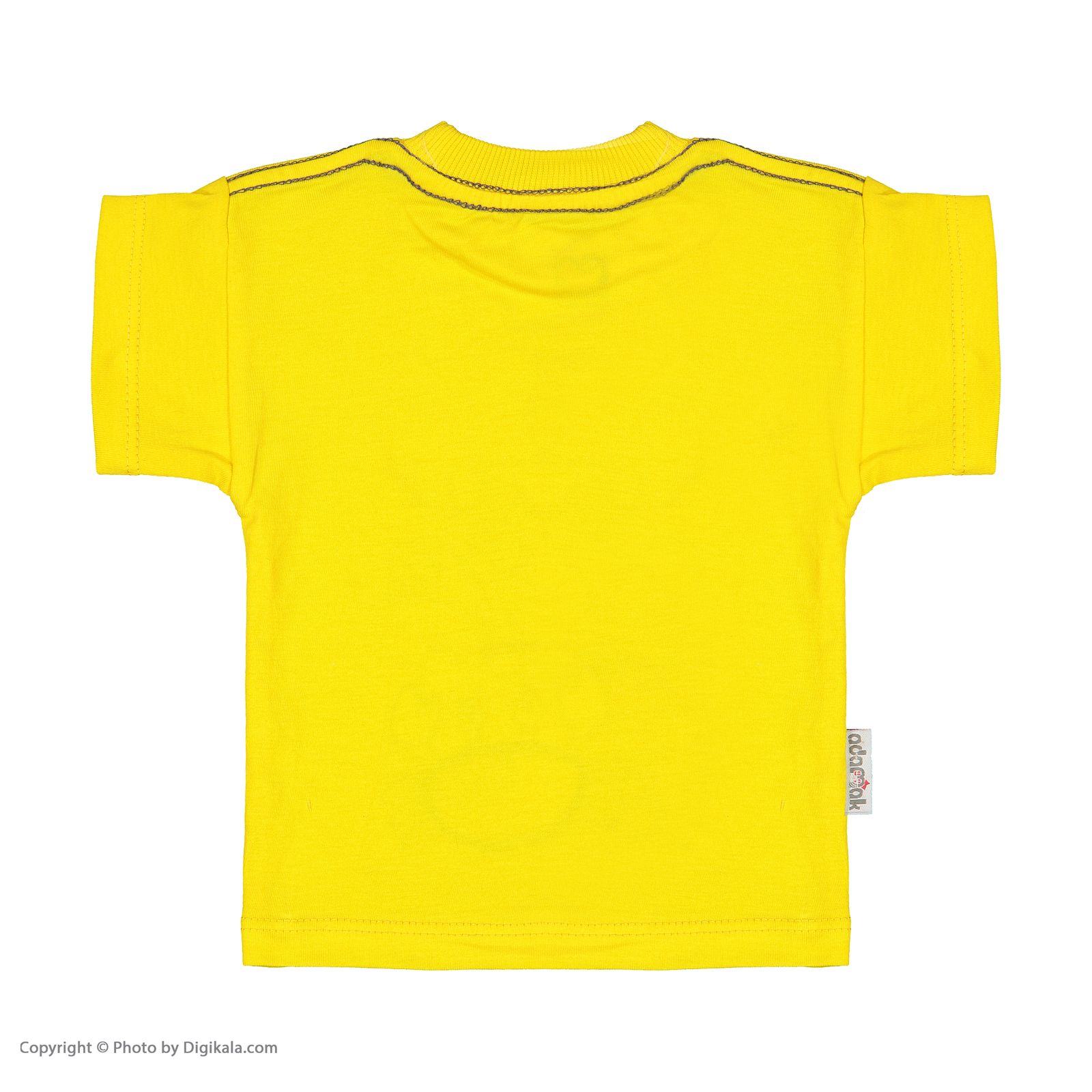 ست تی شرت آستین کوتاه و شلوارک نوزادی پسرانه آدمک مدل 2171241-15 -  - 4