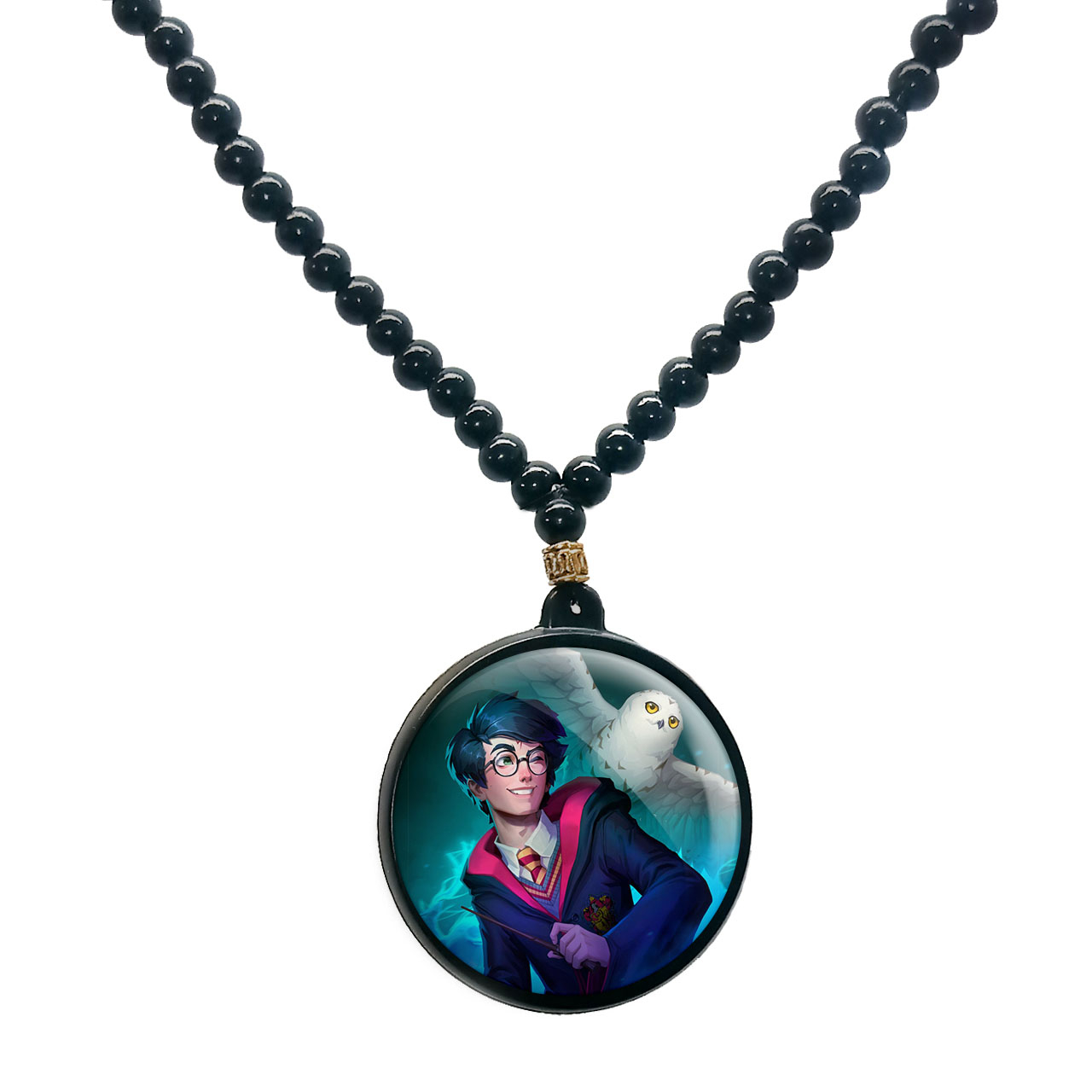 گردنبند پرمانه طرح Harry Potter کد pmd.23976 مدل دو طرفه